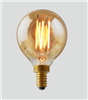 Green Creative, Filament LED G16.5 Globe Bulb | 4W, 2000K, E12 Base, Amber Lens | 4FG16.5DIM-820-A-R