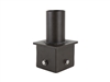 4" Square Pole Tenon Mount W/ 2-3/8" O.D. | Dark Bronze | 4SQ-SP-D