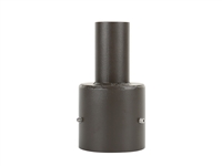5" Round Pole Tenon Adapter with 2-3/8" O.D. | Powder-Coated Bronze | 5SQR-SP-D