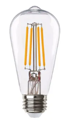 Halco, LED ST19 Filament Bulb | 9W, 2700K, E26 Base | 9ST19-CL-FLED3-927-D