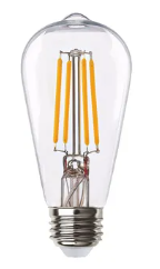 Halco, LED ST19 Filament Bulb | 9W, 3000K, E26 Base | 9ST19-CL-FLED3-930-D