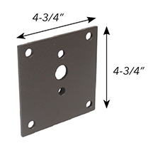 WestGate Wall Mount Plate, 4-3/4" Square- View Product