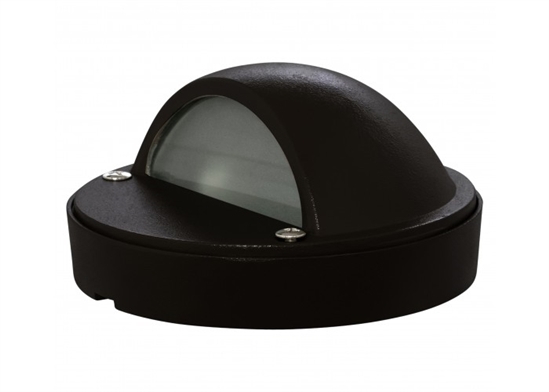 WestGate Outdoor Step Light, Black Finish | 3W, 12V  Warm White Bi-Pin Lamp | AS-158-BK
