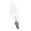 Halco, Decorative B10 LED Chandelier Bulb | 1W (7.5W Incandescent Equivalent), 2700K,  E12 Candelabra Base | B10CL1-827-LED **25 Pack**