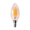 Halco Decorative B11 Lamp, 5.5 Watt, E12 Base, Amber Lens, 2200K, Dimmable-View Product