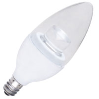 Halco, Decorative B11 LED Chandelier Bulb | 3W (25W Incandescent Equivalent), 2700K or 3000K, Creme Finish, Candelabra Base | B11CL3-8-LED **10 Pack**
