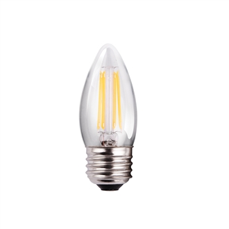 Halco, Decorative Filament LED B11 Bulb | 2.5W, 2700K, E26 Base, Clear Lens | B11CL4ANT-827-E26-LED2 **10 Pack**