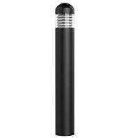 Alphalite, LED Bollard, Multi-Wattage, Color-Selectable, Black Finish, Round Dome-Top Louver- View Product