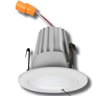 LED Recessed Retrofit Light, 9 Watts, 2 Inch White Baffle Trim, BLED-2T-BW-35K -View Product