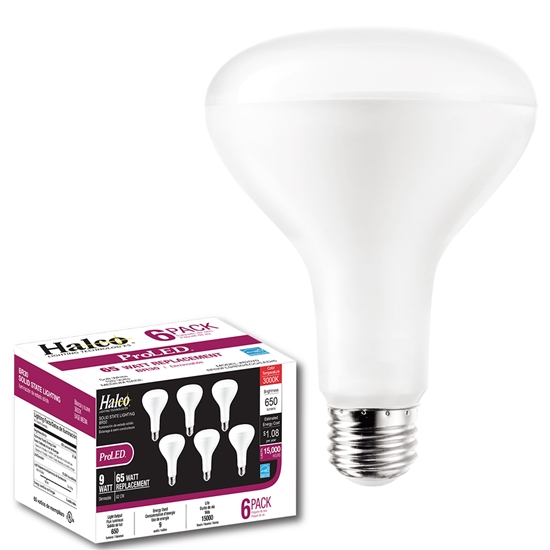 Halco Contractor Series BR Bulbs, 8 Watt, E26 Base, Dimmable, Frosted Lens ***6 pack only***-View Product