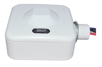 LED Lighting Wholesale Inc. Bi-Level Programmable Motion Sensor with 1/2" Knuckle | Ballast & LED Driver Compatible | BRI819P-B-D