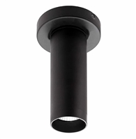 Westgate Architectural Ceiling and Suspended 2 Inch Cylinder Light, Selectable Color, 6 Watts, Black Finish, CMC2-MCT-DT-BK
