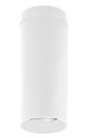 Westgate 4" Suspended LED Cylinder Light | Multi-Watt (9W,12W,15W), Multi-CCT, White Finish, TRIAC & 0-10V Dimming | CMC4-MCTP-DD-WH