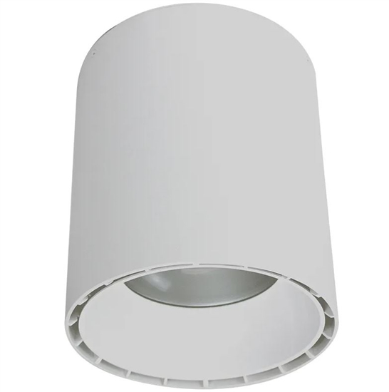 Westgate Architectural Ceiling and Suspended 9 Inch Cylinder Light, Selectable Color, Selectable Wattage, 80 Watt Max, White Finish, CMC9-MCTP-D-WH