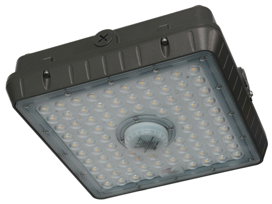 LED Canopy Light | Selectable Wattage (47W, 57W, 73W), Selectable Color | Dark Bronze Finish, Dimmable | CP-10L-LKFS-BRZ-View Product