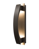 WestGate LED Wall Sconce Light | 10W, 3000K, Lunette Trim, Die-Cast Aluminum, Dark Bronze  | CRE-01-30K-BR