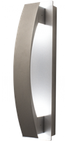 WestGate LED Wall Sconce Light | 10W, 4000K, Lunette Trim, Die-Cast Aluminum, Silver  | CRE-01-40K-SIL