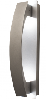 WestGate LED Wall Sconce Light | 10W, 5000K, Lunette Trim, Die-Cast Aluminum, Silver  | CRE-01-50K-SIL