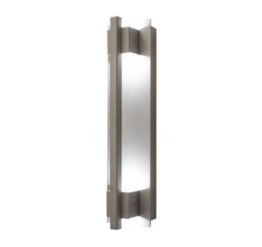 WestGate LED Wall Sconce Light | 10W, 3000K, Grasp Trim, Die-Cast Aluminum, Silver | CRE-03-30K-SIL