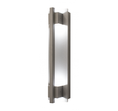 WestGate LED Wall Sconce Light | 10W, 4000K, Grasp Trim, Die-Cast Aluminum, Silver | CRE-03-40K-SIL