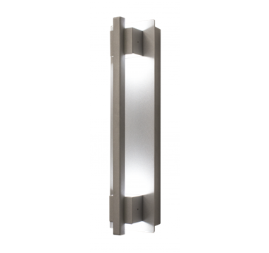 WestGate LED Wall Sconce Light | 10W, 5000K, Grasp Trim, Die-Cast Aluminum, Silver | CRE-03-50K-SIL