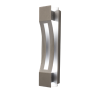 WestGate LED Wall Sconce Light | 10W, 3000K, Curve Trim, Die-Cast Aluminum, Silver | CRE-04-30K-SIL