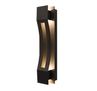 WestGate LED Wall Sconce Light | 10W, 5000K, Curve Trim, Die-Cast Aluminum, Dark Bronze | CRE-04-50K-BR