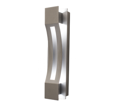 WestGate LED Wall Sconce Light | 10W, 5000K, Curve Trim, Die-Cast Aluminum, Silver | CRE-04-50K-SIL