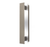 WestGate LED Wall Sconce Light | 10W, 3000K, Still Trim, Die-Cast Aluminum, Silver | CRE-06-30K-SIL