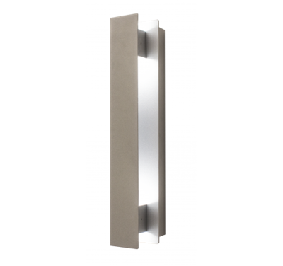 WestGate LED Wall Sconce Light | 10W, 3000K, Still Trim, Die-Cast Aluminum, Silver | CRE-06-30K-SIL