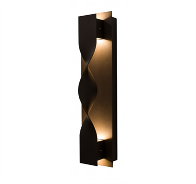 WestGate LED Wall Sconce Light | 10W, 4000K, Crush Trim, Die-Cast Aluminum, Dark Bronze  | CRE-08-40K-BR