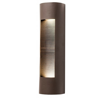 WestGate LED Wall Sconce Light | 10W, 3000K, Burrow Trim, Die-Cast Aluminum, Dark Bronze  | CRE-10-30K-BR