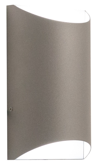 WestGate LED Wall Sconce Light | 15W, 3000K, Tunnel Trim, Die-Cast Aluminum, Silver | CRES-51-30K-SIL