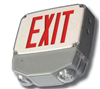 LED Die-Cast Aluminum Wet Location Exit & Emergency Combo (Battery Backup Included)) - View Product