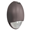 LED Teardrop Wall Pack with Photocell & Battery Back-Up | 12W, Choose Finish (Bronze,Black or White) | DBEL-ACEM-HL-X-SDT-PC