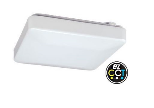 Energetic LED Square Flushmount Fixture, 12 Watts, 9" Square, CCT Tuneable-View Product