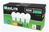 MaxLite, LED Enclosed Rated Omni A-Lamp, 5.5W, 5000K, 4 Pack