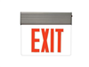 Maxlite, Edge-Lit Exit Sign, 3 Watt, Single Sided, Red Letters, Silver Housing, Thin Design, EXE-RS1S- View Product