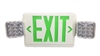 EiKO LED Exit Sign Green with Emergency Light White Housing - View Product