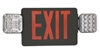 EiKO LED Exit Sign Black with Emergency Light Black Housing - View Product