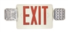 EiKO LED Exit Sign Red with Emergency Light White Housing - View Product