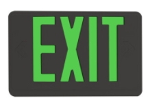 EiKO LED Exit Sign Green Black Housing - View Product
