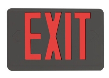 EiKO LED Exit Sign Red Black Housing - View Product