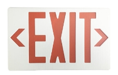 EiKO LED Exit Sign Red White Housing - View Product