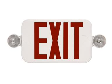 Maxlite, Thin Exit Sign, Low-Watt, White Housing, Red Letters, Battery Backup, EXTC-RW- View Product