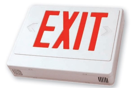 LED Standard Exit Sign, Remote Capable, Battery Backup Included- View Product