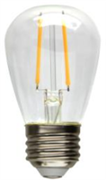 MaxLite Clear LED S14 Filament Bulb, 2W (Replaces 11W Inc), 2700K, F2S14ND27 - View Product