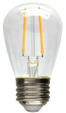 MaxLite Clear LED S14 Filament Bulb, 2W (Replaces 11W Inc), 2700K, F2S14ND27 - View Product