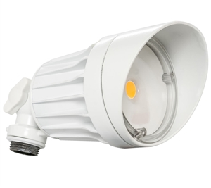 WestGate Weatherproof LED Bullet Flood Head | 10W, 3000K, White | FLS-10W-30K-WH