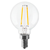 Halco, Decorative G16.5 Globe Lamp, 2.5 Watt, E12 Base, 3000K, Clear Lens, Dimmable-View Product